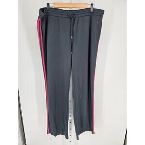 Danskin Now Women's Gray Elastic Waist Lace Closer Wide Leg Pants Size 2X/2XG
